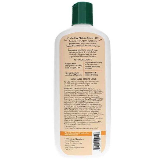 Honeysuckle Rose Conditioner for Dry Hair, Aubrey Organics